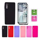 Capa Capinha Case Para Motorola Moto G62 Película Vidro