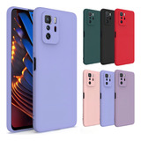 Capa Capinha Case Para Xiaomi Poco X3 Gt Silicone Aveludado Cor Lilás