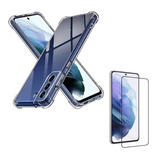 Capa Capinha Case Pelicula 3d Vidro Para Galaxy S21 Fe 6 4