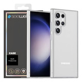 Capa Capinha Case Premium Phantom Para Galaxy S25 Ultra Anti Impacto Branco Fosco