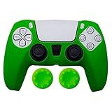 Capa Capinha Case Skin Compatível Com Controle Joystick Do Playstation 5 PS5 Protetora Anti Impacto Queda Silicone Alta Proteção Verde 