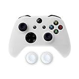 Capa Capinha Case Skin Compatível Com Controle Joystick Do Xbox One S X Protetora Anti Impacto Queda Silicone Alta Proteção Branco