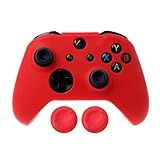 Capa Capinha Case Skin Compatível Com Controle Joystick Do Xbox One S X Protetora Anti Impacto Queda Silicone Alta Proteção Vermelho 