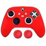 Capa Capinha Case Skin Compatível Com Controle Joystick Do Xbox Series S X Protetora Anti Impacto Queda Silicone Alta Proteção Vermelho 