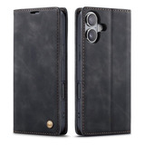Capa Capinha Couro Imã Carteira Para iPhone 16 Plus Pro Max