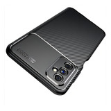 Capa Capinha Fibra De Carbono Anti Impacto Galaxy M52 5g Top Cor Preta