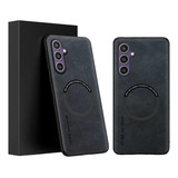 Capa Capinha Luxo Couro Magnética Magsafe Para Samsung S23