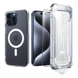 Capa Capinha Mag Película 3d Aplicador iPhone 11 Ao 16 Max