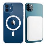 Capa Capinha Magnética Carregador Indução Qi Para iPhone