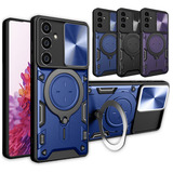 Capa Capinha P Samsung Galaxy S24 Fe Magnética Suporte Anel