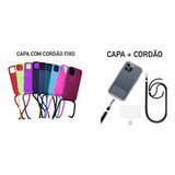 Capa Capinha Para iPhone 7 Ao 15 Pro Max Alça Cordão Pescoço