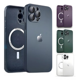 Capa Capinha Para iPhone Logo Com Luxo Vidro Premium Case Cor Preto For iPhone 14