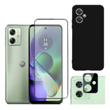 Capa Capinha Película Tela Camera Para Motorola Moto G54