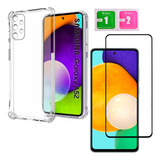 Capa Capinha Película Vidro 3d Compatível Com Samsung A52