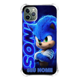 Capa Capinha Personalizada Nome Sonic Logo