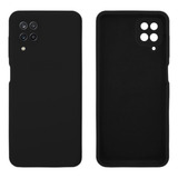 Capa Capinha Silicone Aveludada Para Samsung Galaxy M62 Cor Preto