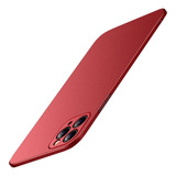 Capa Capinha Ultra Fina Para iPhone 16 Pro Max Case Acrílica Fosca Vermelha Danet