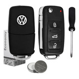 Capa Carcaça Chave Canivete Vw G6 Gol Fox Golf Polo Saveiro