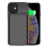 Capa Carregadora Para iPhone 11 5000mah Tela 6 1 Nf e Cor Preto