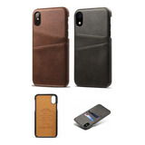 Capa Carteira Case iPhone X Xs xr Xs Max iPhone 11 Couro Sintético Premium Vintage Slim Cartões