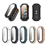 Capa Case Acrilico Com Película Vidro Para Xiaomi Mi Band 8