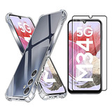 Capa Case Anti Queda Para Samsung Galaxy M34 5g  pelicula 9d