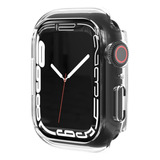 Capa Case Bumper De Vidro Para Apple Watch 38 40 41 42 44 45 Tamanho E Cor 40mm Transparente