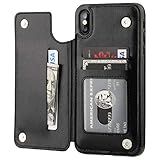 Capa Case Carteira IPhone XS Max Multifuncional 2 Em 1 Porta Cartão E Case Tamanho 6 5 IPhone XS MAX Preta 