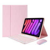 Capa Case Com Teclado Mouse Para iPad Mini 6 Geração 2021