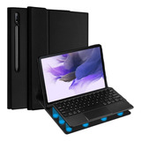 Capa Case Com Teclado Para Samsung Tab S8 Plus Sm x806