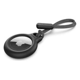 Capa Case Cores Para Airtag Chaveiro Proteção Cor Preto