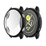 Capa Case De Silicone Com Pelicula Embutida Marca 123smart Compativel Com Galaxy Watch Active Sm R500 Nfe Preto 