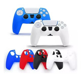 Capa Case De Silicone Controle Ps5 4 Par De Grips Borracha