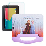 Capa Case Frozen Infantil P Tablet M7 Wifi Nb409 Película