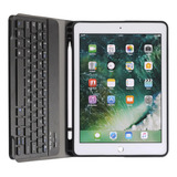 Capa Case iPad 6 ger 9 7 A1893 Teclado Bluetooth Slot Caneta