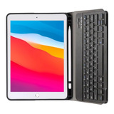 Capa Case iPad 7 10 2 2019 C Teclado Bluetooth Slot Caneta