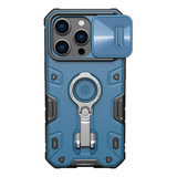 Capa Case Nillkin Camshield Armor Pro Para iPhone 14 Pro 6 1 Cor Azul
