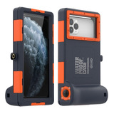 Capa Case P Celular Botão Disparo Foto Video Prova Dagua