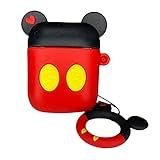 Capa Case Para Airpods Fone De Ouvido Mickey Mouse Anti Queda Compativel Com Airpods 1 E 2 I11 I12 TWS Capinha