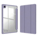 Capa Case Para Galaxy Tab A9 8 7pol Acrílico Sm x110 Sm x115 Cor Azul Maya