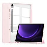 Capa Case Para Galaxy Tab S9 Fe 11 Pol Acrílico 2023 Pel Cor Rosa