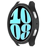 Capa Case Preta Com Película De Vidro Compatível Com Samsung Galaxy Watch 6 40mm Hard Glass Store