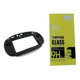 Capa Case Preta Silicone Sony Ps Vita Slim 2000 Película