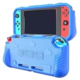 Capa Case Proteção Queda EVA Azul Compatível Com Nintendo Switch Lite