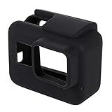 Capa Case Silicone Compatível Com GoPro Hero 7 6 5 Black Uso Com Frame Montagem Cor Preto