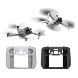 Capa case Silicone Proteção P Rc2 Dji Mini 4 Pro E Air 3 Cor Cinza