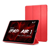 Capa Case Smart Cover Para iPad Air 1 9 7 A1474 A1475 A1476 Cor Preto