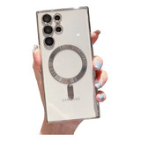 Capa Case Transparente Samsung Magsafe Com Proteção Câmera