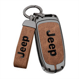 Capa Chave Chaveiro Premium Presença Jeep Couro Metal