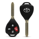 Capa Chave Gaveta Toyota Corolla Hilux Sw4 3 E 4 Botões